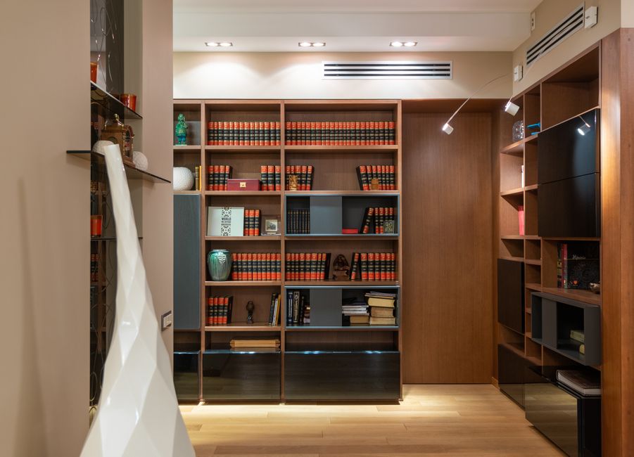 Shelves of books